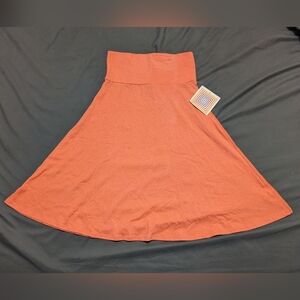LuLaRoe A-Line Skirt in Rich Orange
